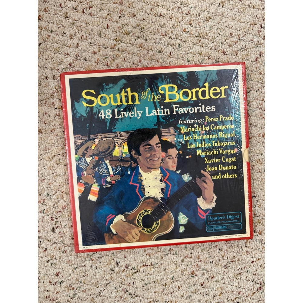 Reader's Digest South of the Border 48 Lively Latin Favorites 4 LP Box Set VTG
